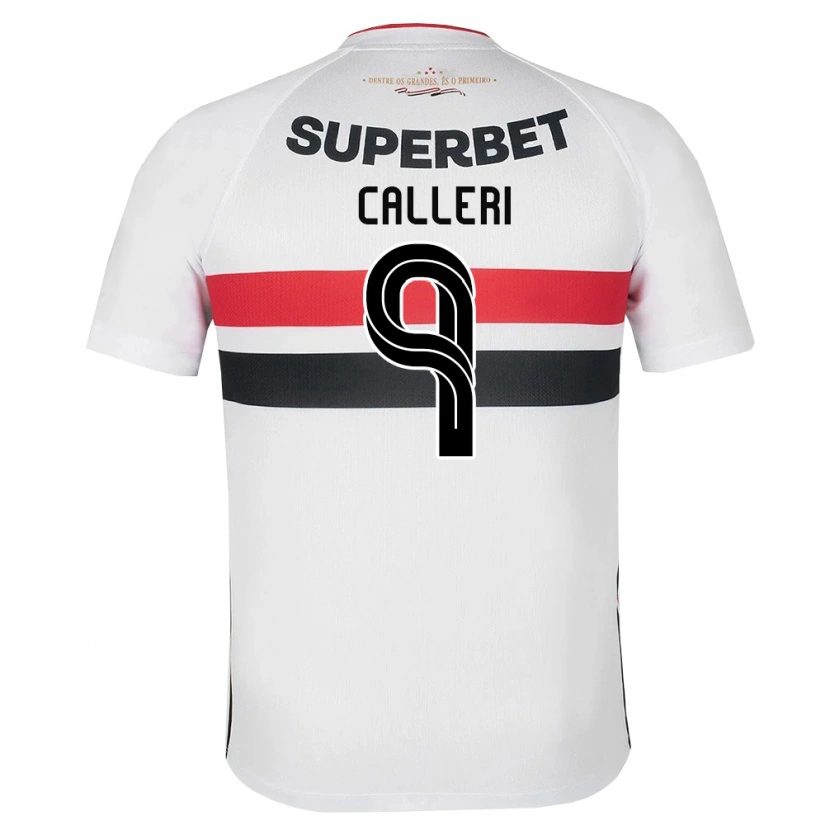 Danxen Barn Jonathan Calleri #9 Vit Röd Svart Hemmatröja Matchtröjor 2026/27 Tröjor T-Tröja