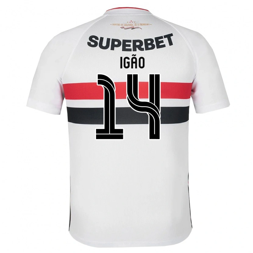 Danxen Barn Igor Odoni Gomes #14 Vit Röd Svart Hemmatröja Matchtröjor 2026/27 Tröjor T-Tröja