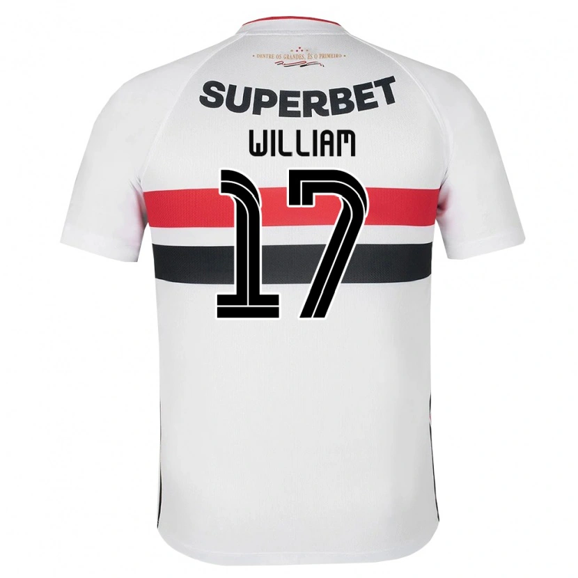 Danxen Barn William #17 Vit Röd Svart Hemmatröja Matchtröjor 2026/27 Tröjor T-Tröja