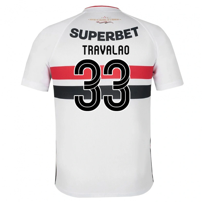 Danxen Barn Rafa Travalão #33 Vit Röd Svart Hemmatröja Matchtröjor 2026/27 Tröjor T-Tröja