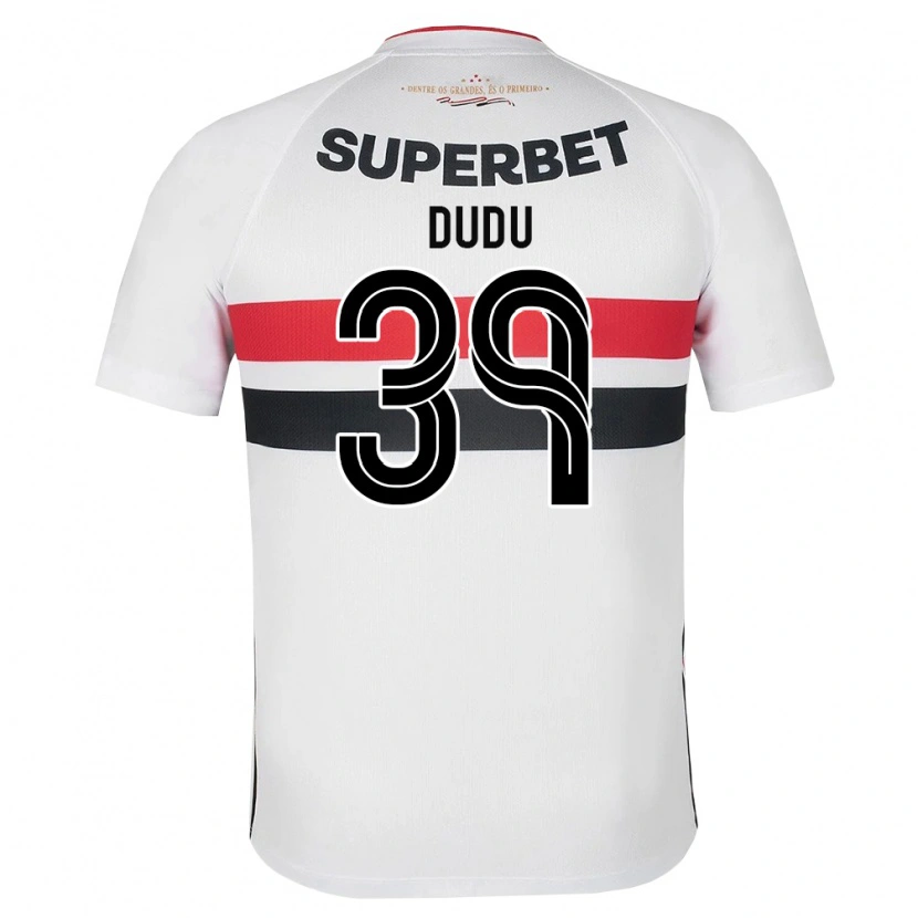 Danxen Barn Dudu #39 Vit Röd Svart Hemmatröja Matchtröjor 2026/27 Tröjor T-Tröja