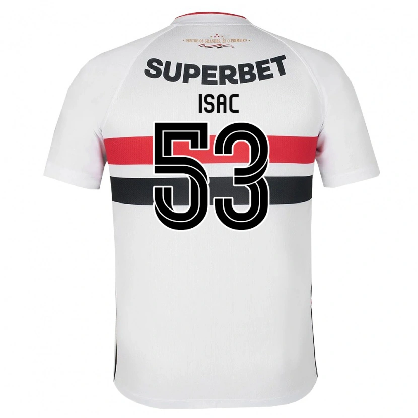 Danxen Barn Isac Silvestre Da Silva #53 Vit Röd Svart Hemmatröja Matchtröjor 2026/27 Tröjor T-Tröja