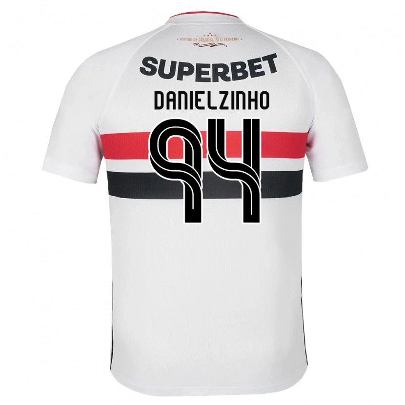 Danxen Barn Danielzinho #94 Vit Röd Svart Hemmatröja Matchtröjor 2026/27 Tröjor T-Tröja