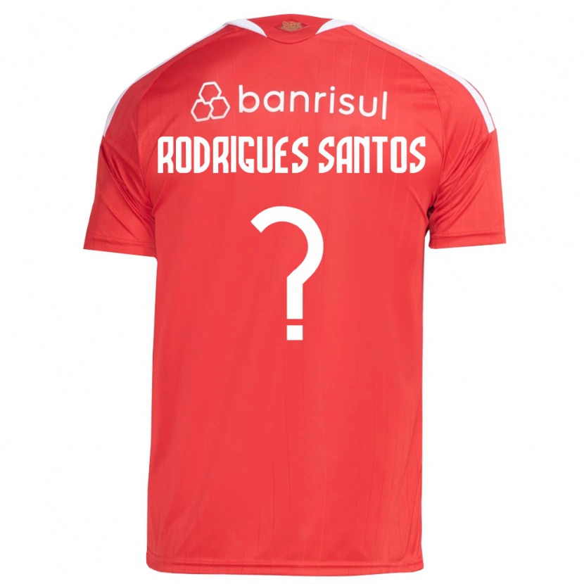 Danxen Barn Richard Rodrigues Santos #0 Röd Vit Hemmatröja Matchtröjor 2026/27 Tröjor T-Tröja