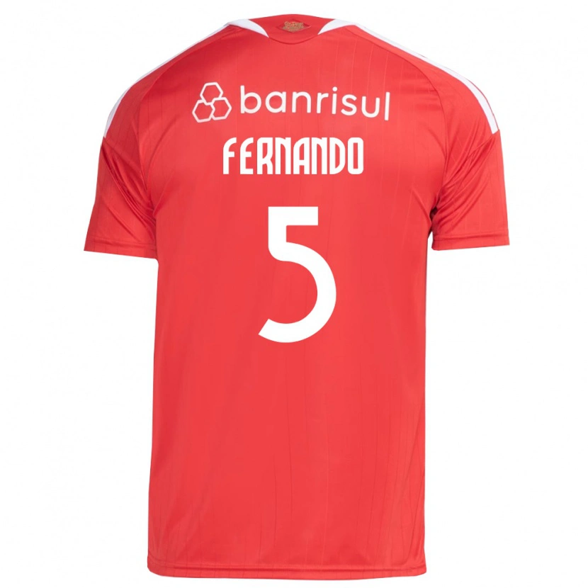 Danxen Barn Fernando #5 Röd Vit Hemmatröja Matchtröjor 2026/27 Tröjor T-Tröja