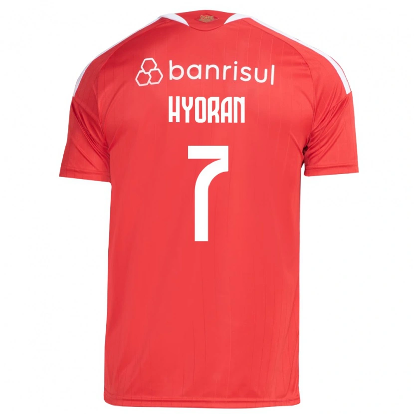 Danxen Barn Hyoran #7 Röd Vit Hemmatröja Matchtröjor 2026/27 Tröjor T-Tröja