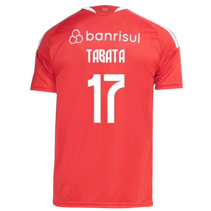 Danxen Barn Bruno Tabata #17 Röd Vit Hemmatröja Matchtröjor 2026/27 Tröjor T-Tröja