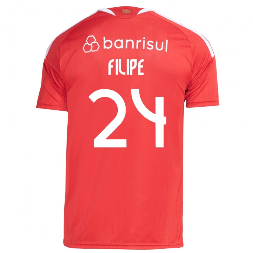 Danxen Barn Filipe Sírio #24 Röd Vit Hemmatröja Matchtröjor 2026/27 Tröjor T-Tröja