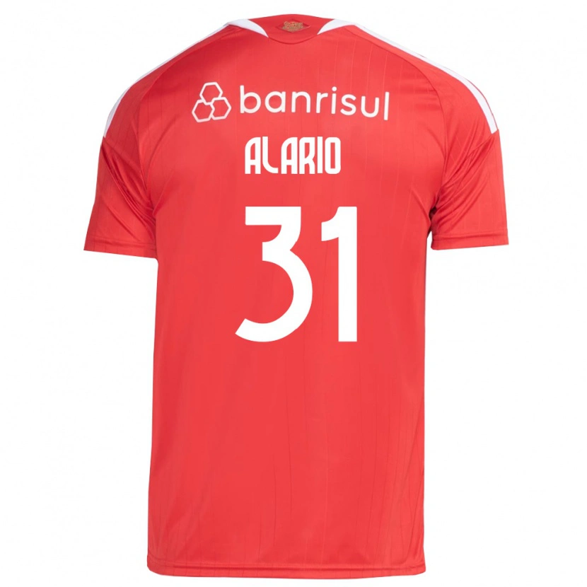 Danxen Barn Lucas Alario #31 Röd Vit Hemmatröja Matchtröjor 2026/27 Tröjor T-Tröja