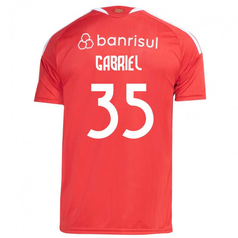 Danxen Barn Ze Gabriel #35 Röd Vit Hemmatröja Matchtröjor 2026/27 Tröjor T-Tröja