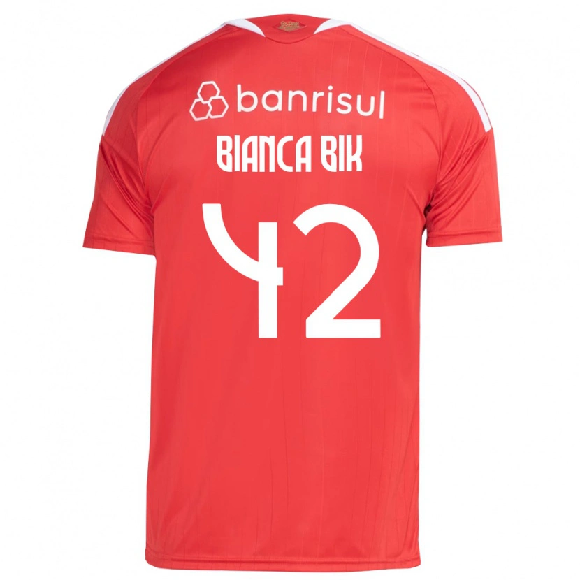 Danxen Barn Bianca Bik #42 Röd Vit Hemmatröja Matchtröjor 2026/27 Tröjor T-Tröja
