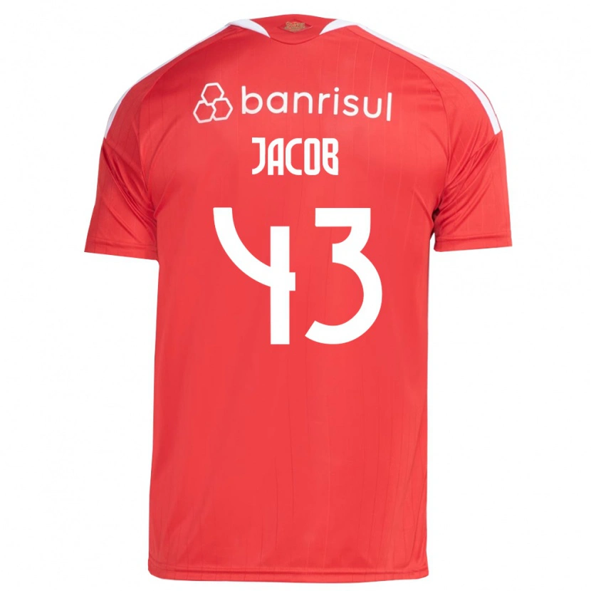 Danxen Barn Bernardo Jacob #43 Röd Vit Hemmatröja Matchtröjor 2026/27 Tröjor T-Tröja