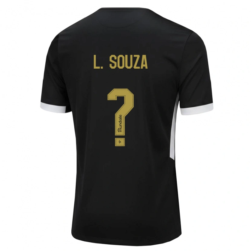 Danxen Barn Lucas Souza #0 Svart Vit Gul Hemmatröja Matchtröjor 2026/27 Tröjor T-Tröja