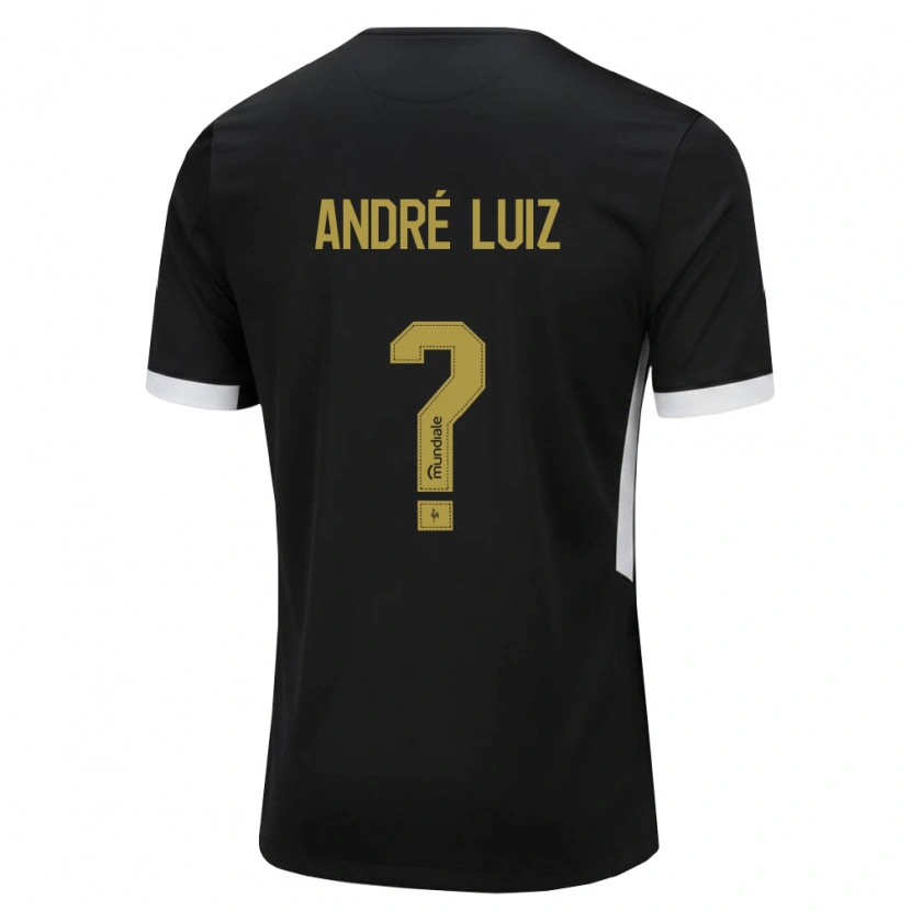 Danxen Barn André Luiz #0 Svart Vit Gul Hemmatröja Matchtröjor 2026/27 Tröjor T-Tröja