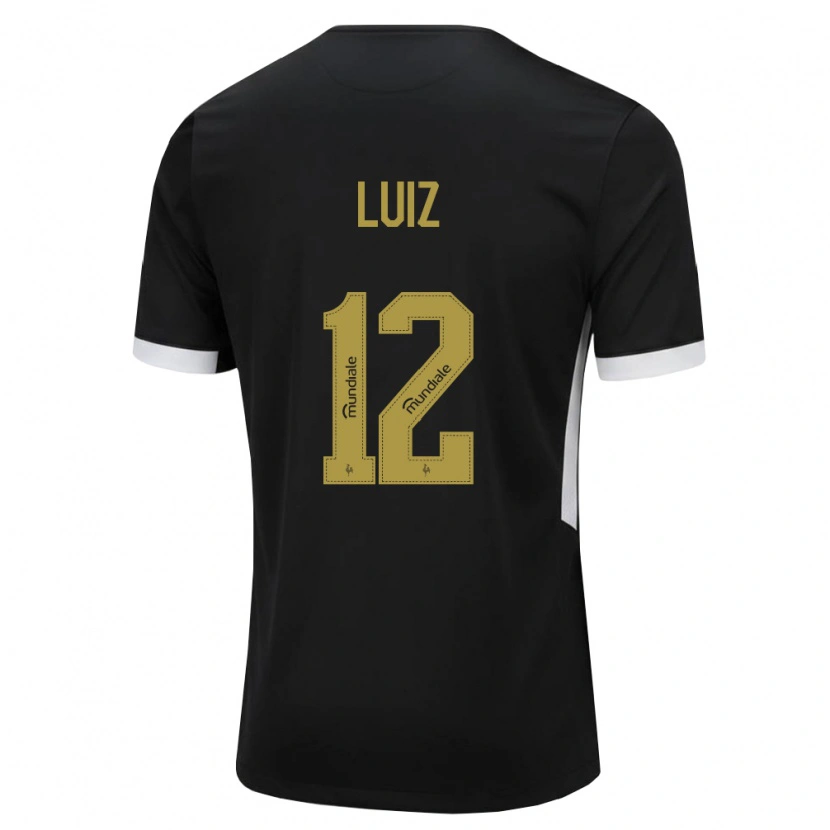 Danxen Barn Estevan Luiz #12 Svart Vit Gul Hemmatröja Matchtröjor 2026/27 Tröjor T-Tröja