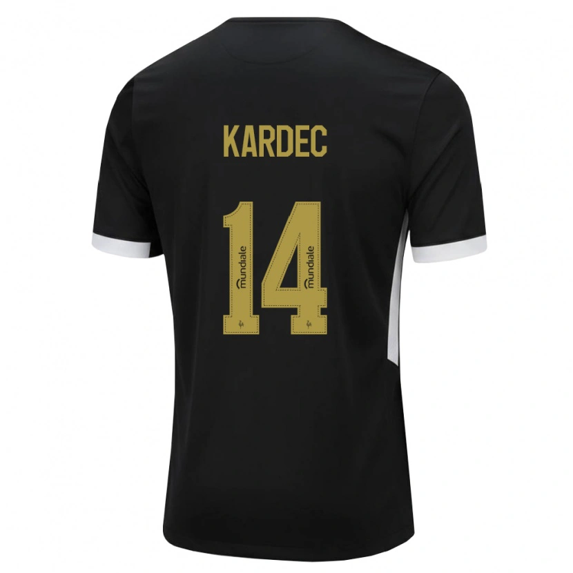 Danxen Barn Alan Kardec #14 Svart Vit Gul Hemmatröja Matchtröjor 2026/27 Tröjor T-Tröja