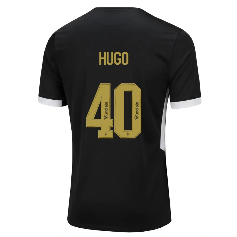 Danxen Barn Victor Hugo #40 Svart Vit Gul Hemmatröja Matchtröjor 2026/27 Tröjor T-Tröja