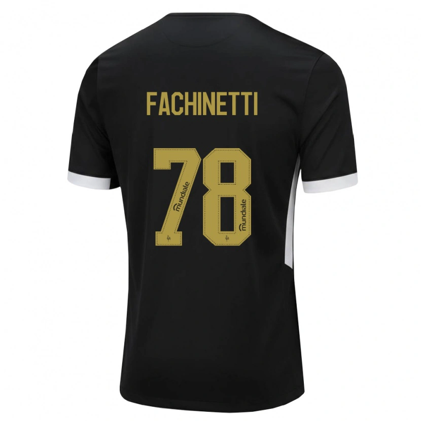 Danxen Barn Pedro Fachinetti #78 Svart Vit Gul Hemmatröja Matchtröjor 2026/27 Tröjor T-Tröja