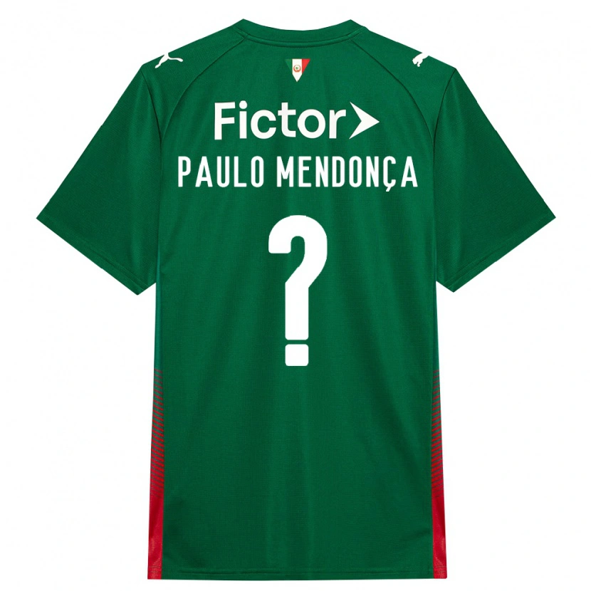 Danxen Barn João Paulo Mendonça #0 Grön Röd Vit Hemmatröja Matchtröjor 2026/27 Tröjor T-Tröja