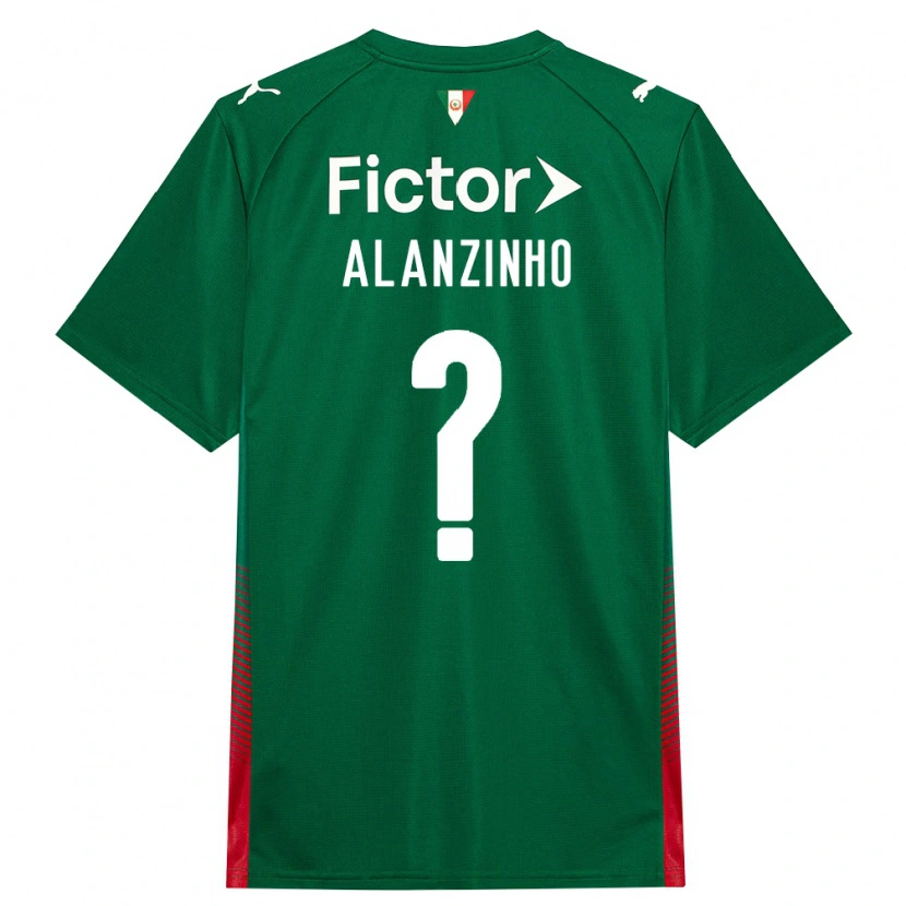 Danxen Barn Alanzinho #0 Grön Röd Vit Hemmatröja Matchtröjor 2026/27 Tröjor T-Tröja