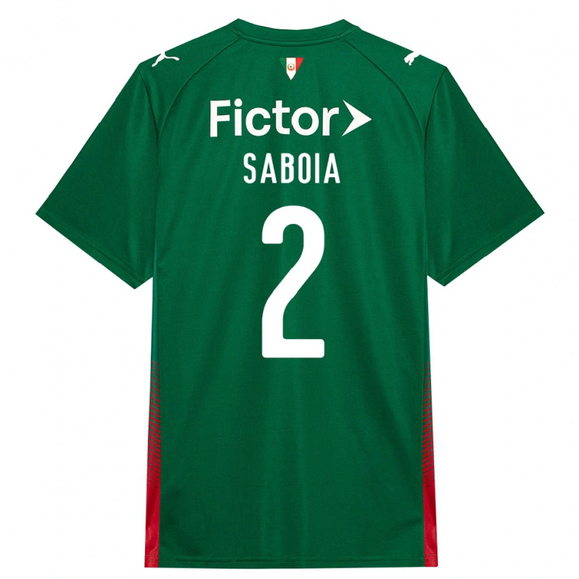 Danxen Barn Luis Saboia #2 Grön Röd Vit Hemmatröja Matchtröjor 2026/27 Tröjor T-Tröja