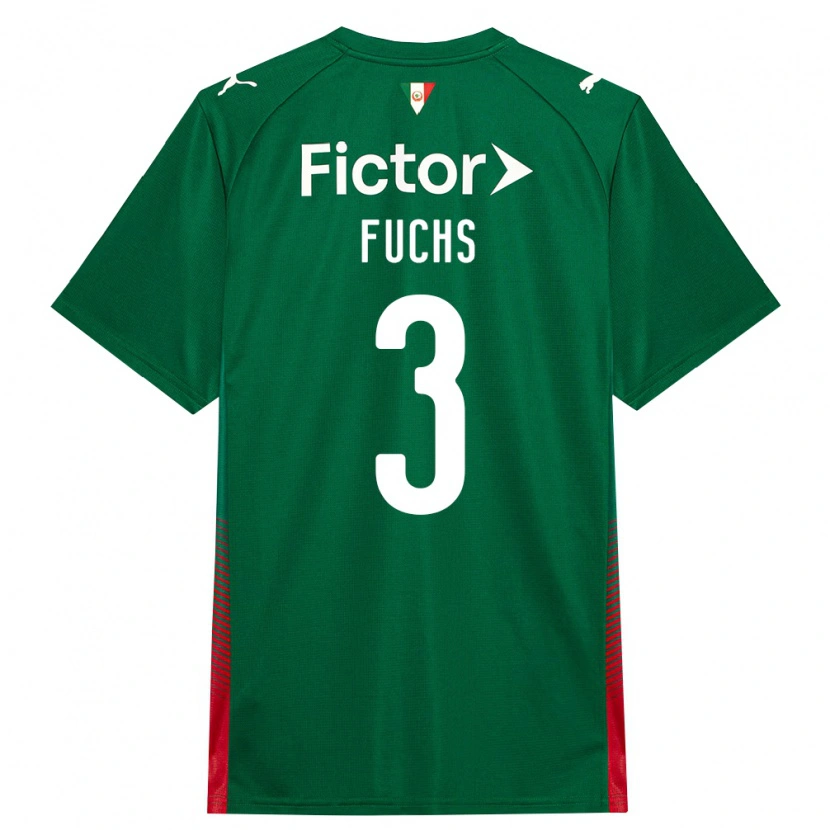 Danxen Barn Bruno Fuchs #3 Grön Röd Vit Hemmatröja Matchtröjor 2026/27 Tröjor T-Tröja