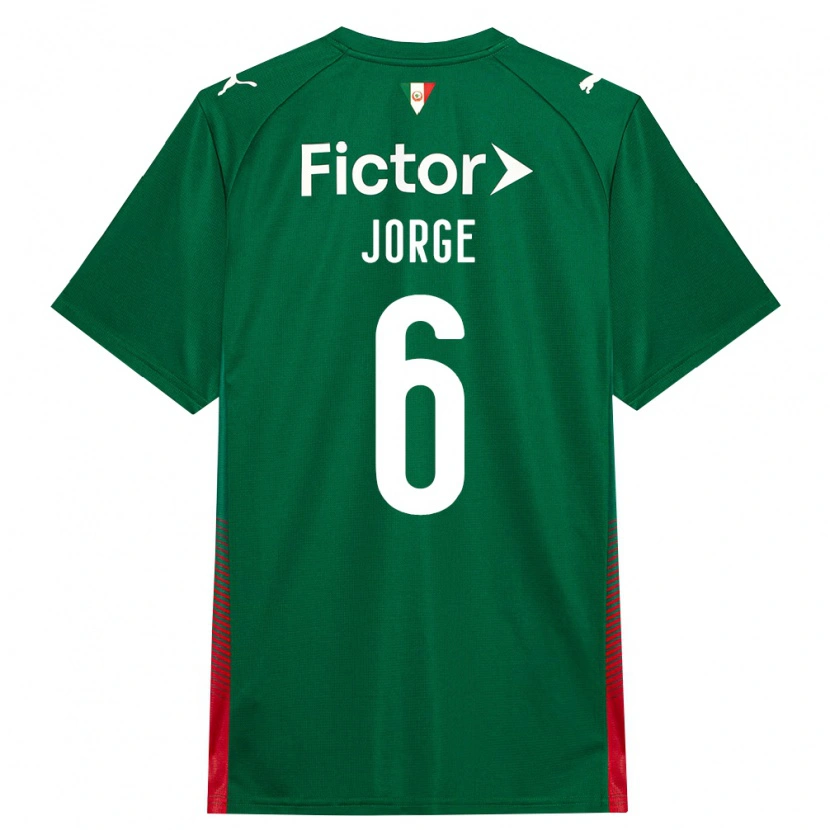 Danxen Barn Jorge #6 Grön Röd Vit Hemmatröja Matchtröjor 2026/27 Tröjor T-Tröja
