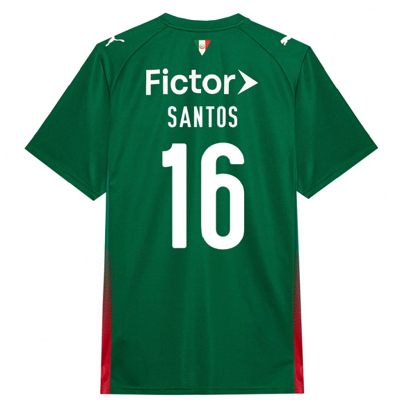 Danxen Barn Gaby Santos #16 Grön Röd Vit Hemmatröja Matchtröjor 2026/27 Tröjor T-Tröja