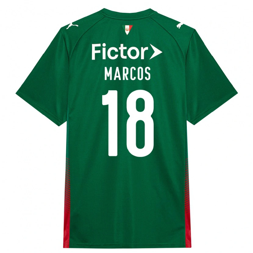 Danxen Barn Antônio Marcos #18 Grön Röd Vit Hemmatröja Matchtröjor 2026/27 Tröjor T-Tröja