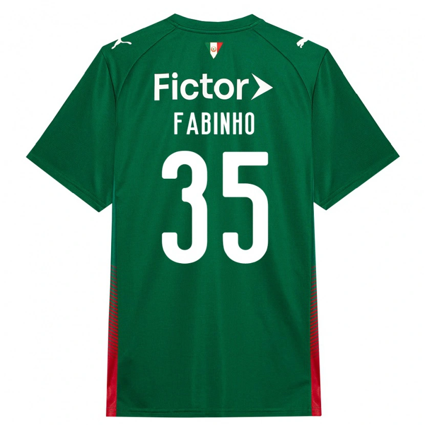 Danxen Barn Fabinho #35 Grön Röd Vit Hemmatröja Matchtröjor 2026/27 Tröjor T-Tröja