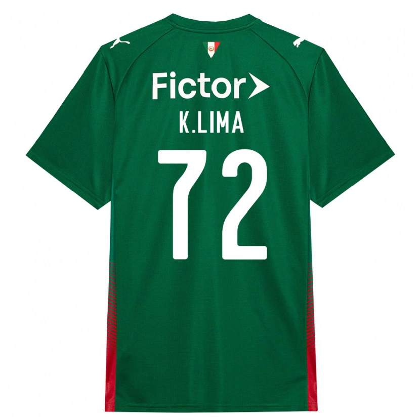 Danxen Barn Kauan Lima #72 Grön Röd Vit Hemmatröja Matchtröjor 2026/27 Tröjor T-Tröja