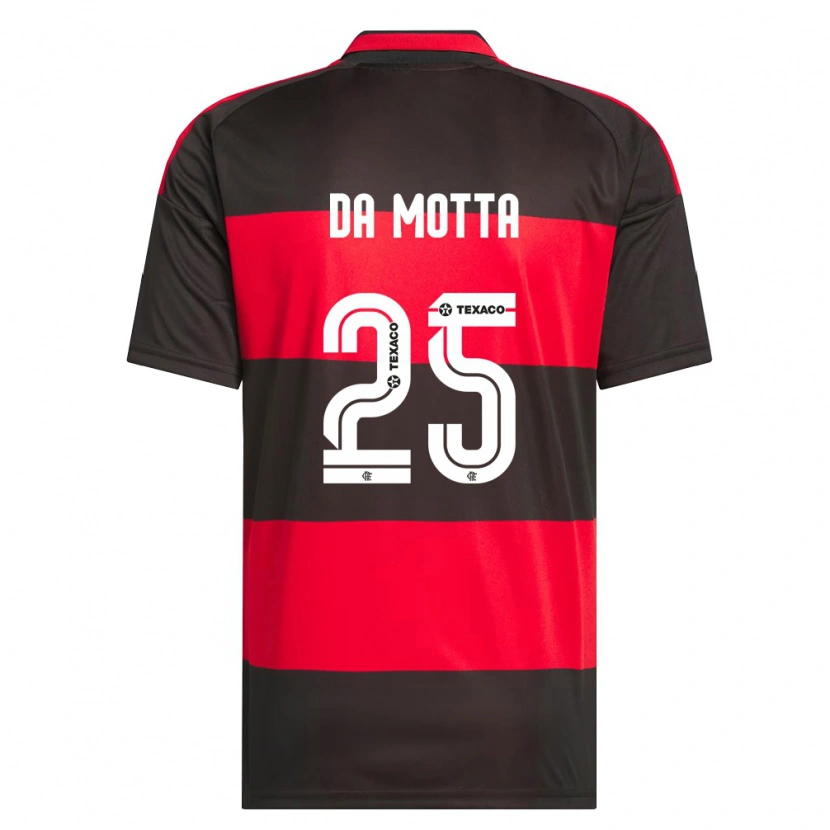 Danxen Barn Piris Da Motta #25 Röd Svart Vit Hemmatröja Matchtröjor 2026/27 Tröjor T-Tröja