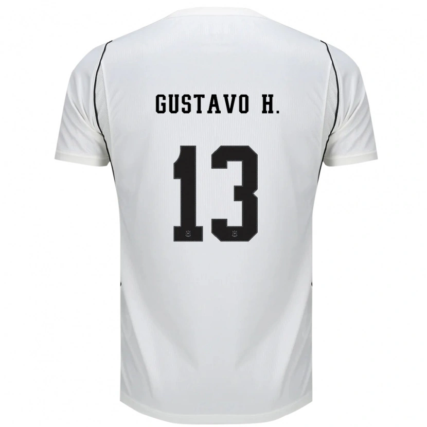 Danxen Barn Gustavo Henrique #13 Vit Svart Röd Hemmatröja Matchtröjor 2026/27 Tröjor T-Tröja
