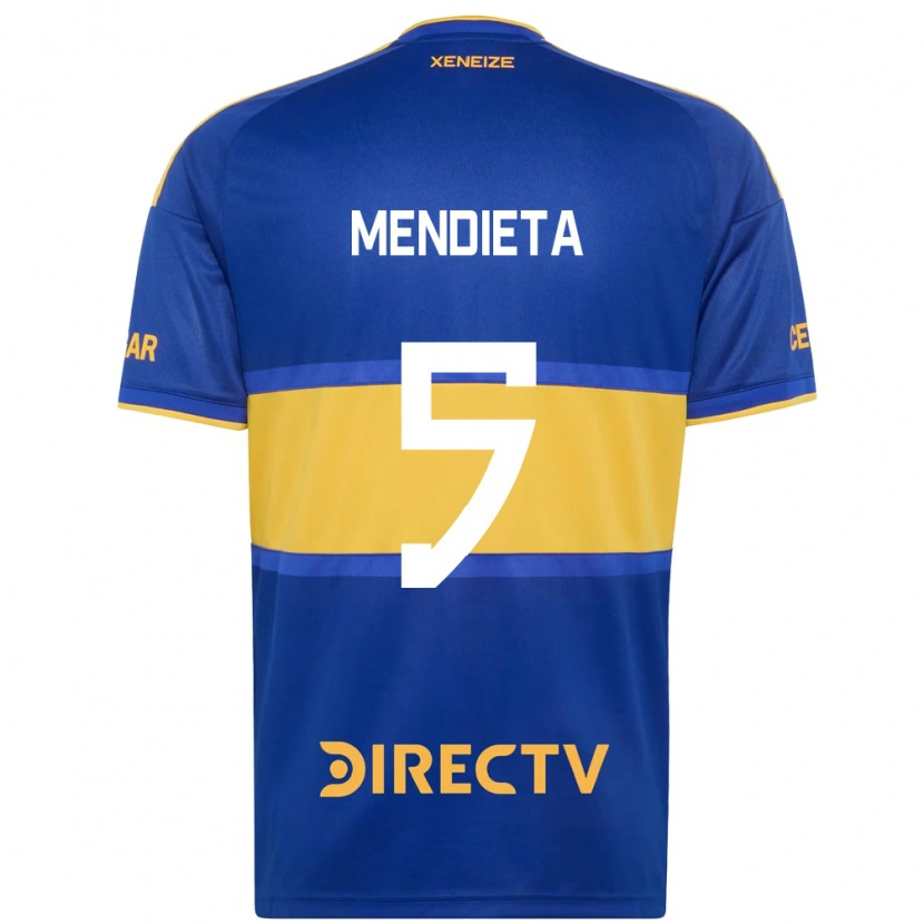 Danxen Barn Julián Mendieta #5 Kungligt Blå Gul Hemmatröja Matchtröjor 2026/27 Tröjor T-Tröja