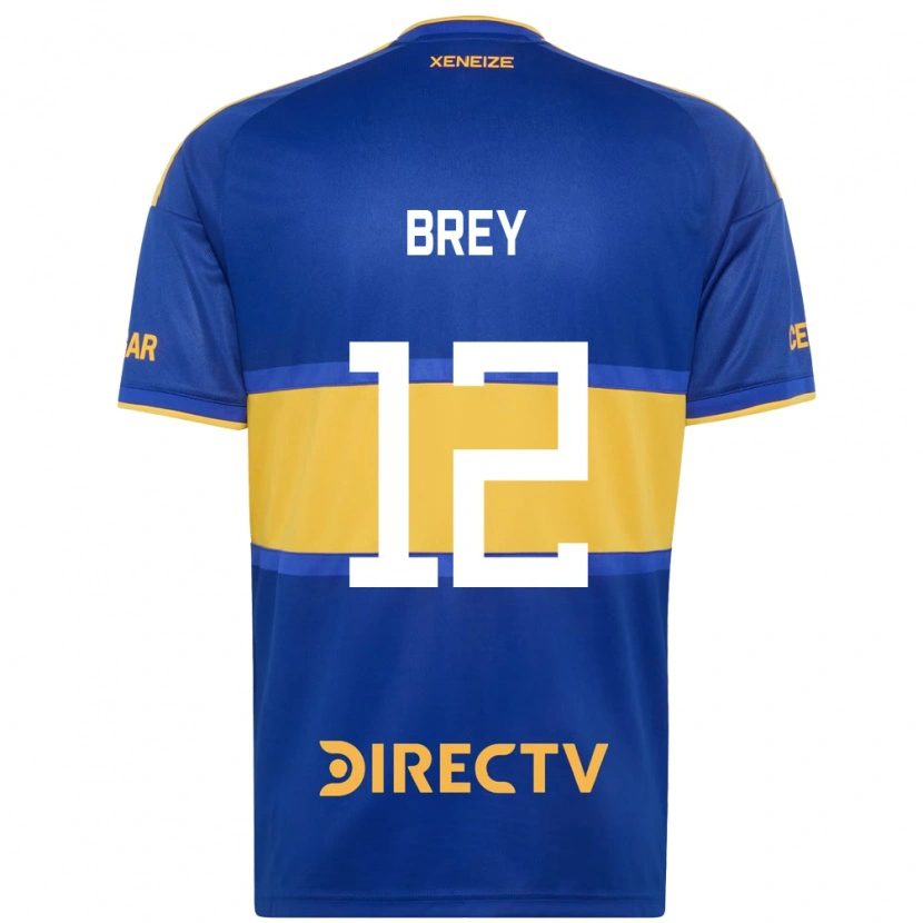Danxen Barn Leandro Brey #12 Kungligt Blå Gul Hemmatröja Matchtröjor 2026/27 Tröjor T-Tröja