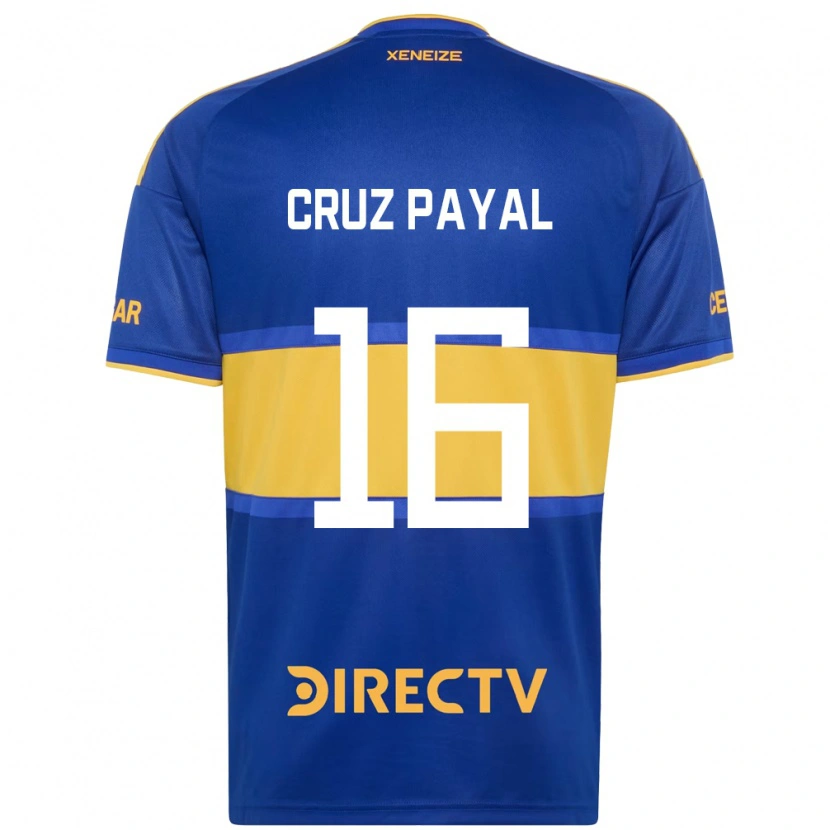 Danxen Barn Juan Cruz Payal #16 Kungligt Blå Gul Hemmatröja Matchtröjor 2026/27 Tröjor T-Tröja