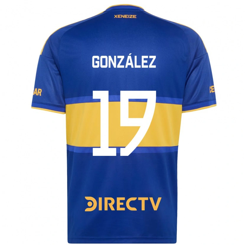 Danxen Barn Ezequiel González #19 Kungligt Blå Gul Hemmatröja Matchtröjor 2026/27 Tröjor T-Tröja