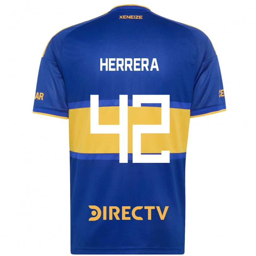 Danxen Barn Facundo Herrera #42 Kungligt Blå Gul Hemmatröja Matchtröjor 2026/27 Tröjor T-Tröja