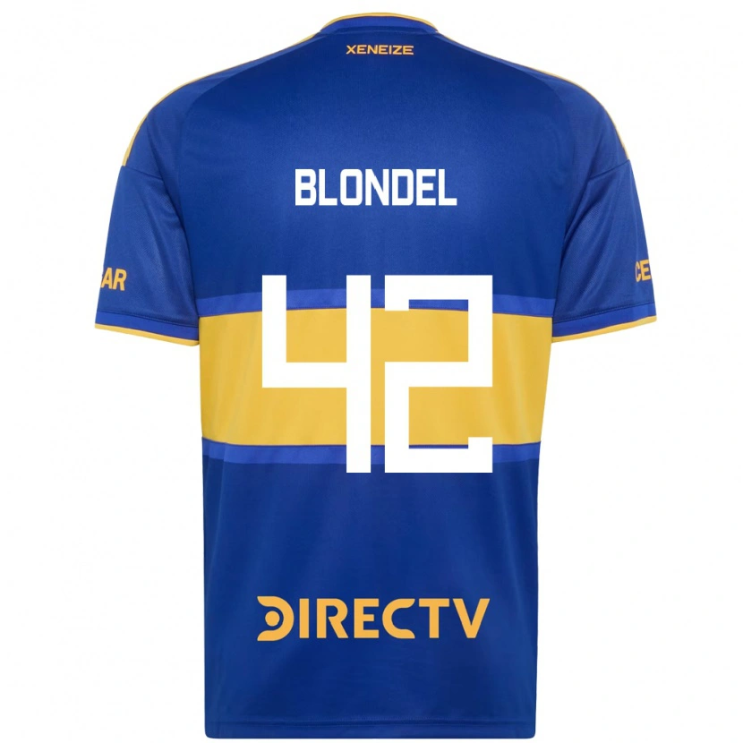 Danxen Barn Lucas Blondel #42 Kungligt Blå Gul Hemmatröja Matchtröjor 2026/27 Tröjor T-Tröja