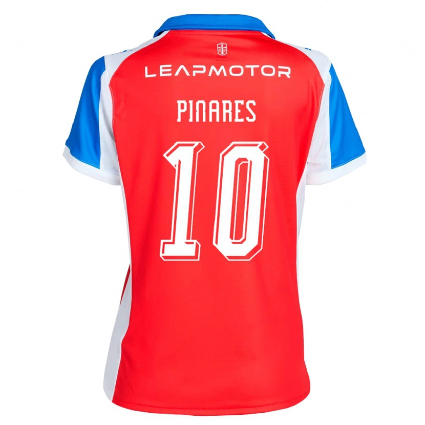 Danxen Barn Cesar Pinares #10 Röd Blå Bortatröja Matchtröjor 2026/27 Tröjor T-Tröja