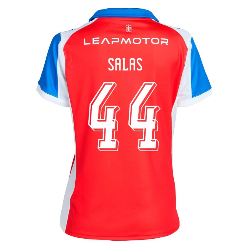 Danxen Barn José Salas #44 Röd Blå Bortatröja Matchtröjor 2026/27 Tröjor T-Tröja