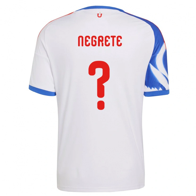 Danxen Barn Salvador Negrete #0 Vit Marinblå Bortatröja Matchtröjor 2026/27 Tröjor T-Tröja