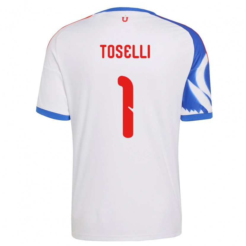 Danxen Barn Cristopher Toselli #1 Vit Marinblå Bortatröja Matchtröjor 2026/27 Tröjor T-Tröja