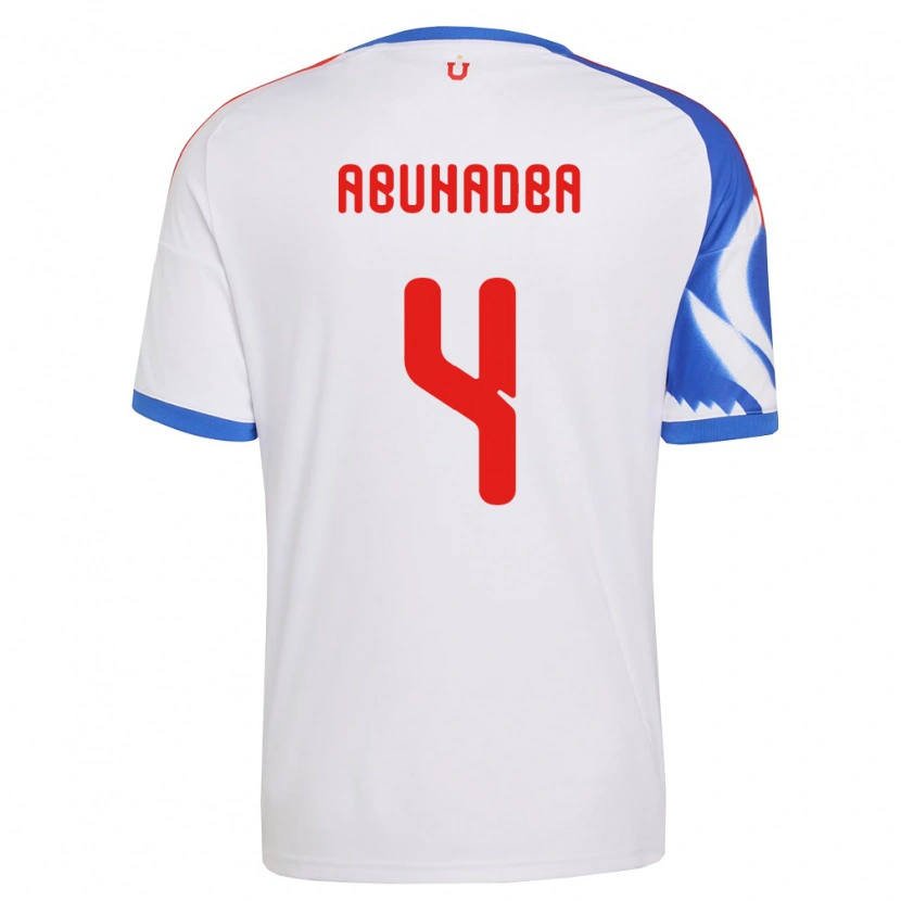 Danxen Barn Zacarías Abuhadba #4 Vit Marinblå Bortatröja Matchtröjor 2026/27 Tröjor T-Tröja