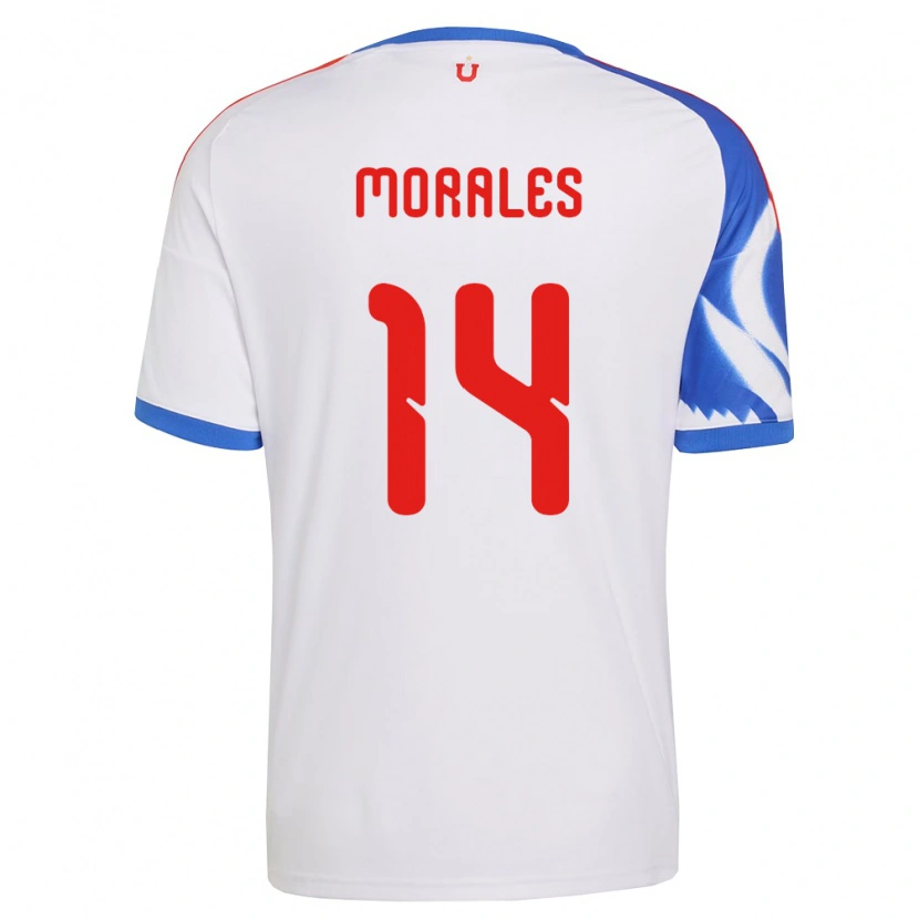 Danxen Barn Marcelo Morales #14 Vit Marinblå Bortatröja Matchtröjor 2026/27 Tröjor T-Tröja