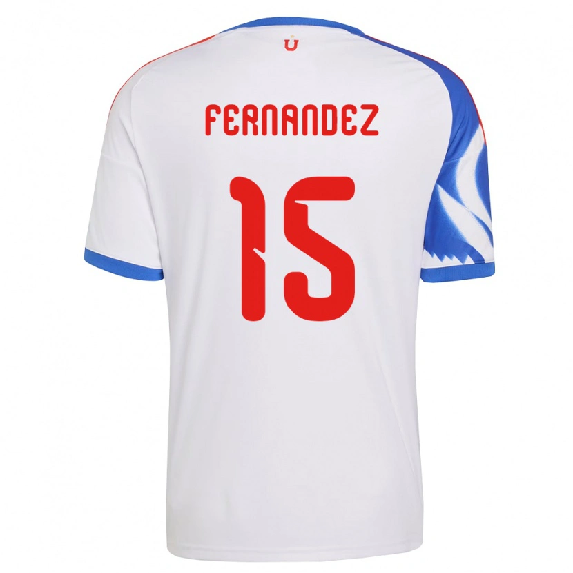 Danxen Barn Vicente Fernández #15 Vit Marinblå Bortatröja Matchtröjor 2026/27 Tröjor T-Tröja