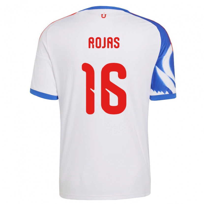 Danxen Barn Elías Rojas #16 Vit Marinblå Bortatröja Matchtröjor 2026/27 Tröjor T-Tröja