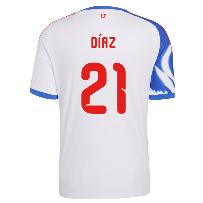 Danxen Barn Marcelo Díaz #21 Vit Marinblå Bortatröja Matchtröjor 2026/27 Tröjor T-Tröja
