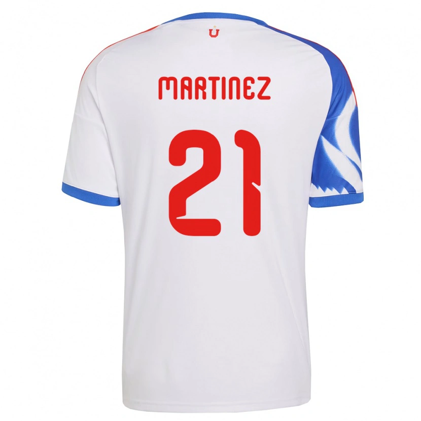 Danxen Barn Maria Martínez #21 Vit Marinblå Bortatröja Matchtröjor 2026/27 Tröjor T-Tröja