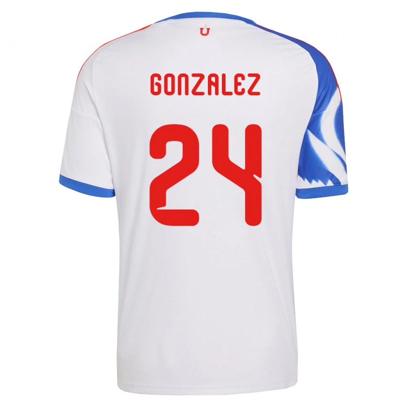 Danxen Barn Emma González #24 Vit Marinblå Bortatröja Matchtröjor 2026/27 Tröjor T-Tröja
